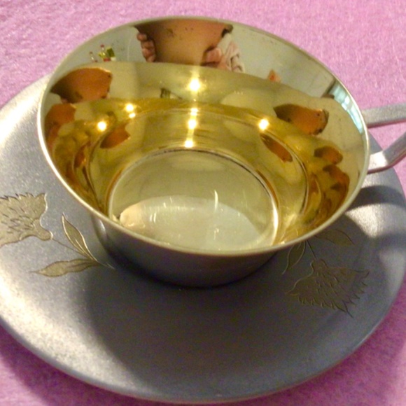 Two sets Vintage Solid Silver Demitasse Cups and Saucers Russian Mid Century - Picture 2 of 12